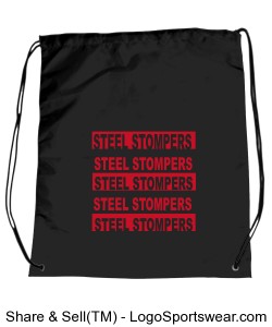 Steel Stompers Drawstring Bookbag Design Zoom