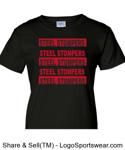 Steel Stompers Gildan Ladies T-shirt Design Zoom